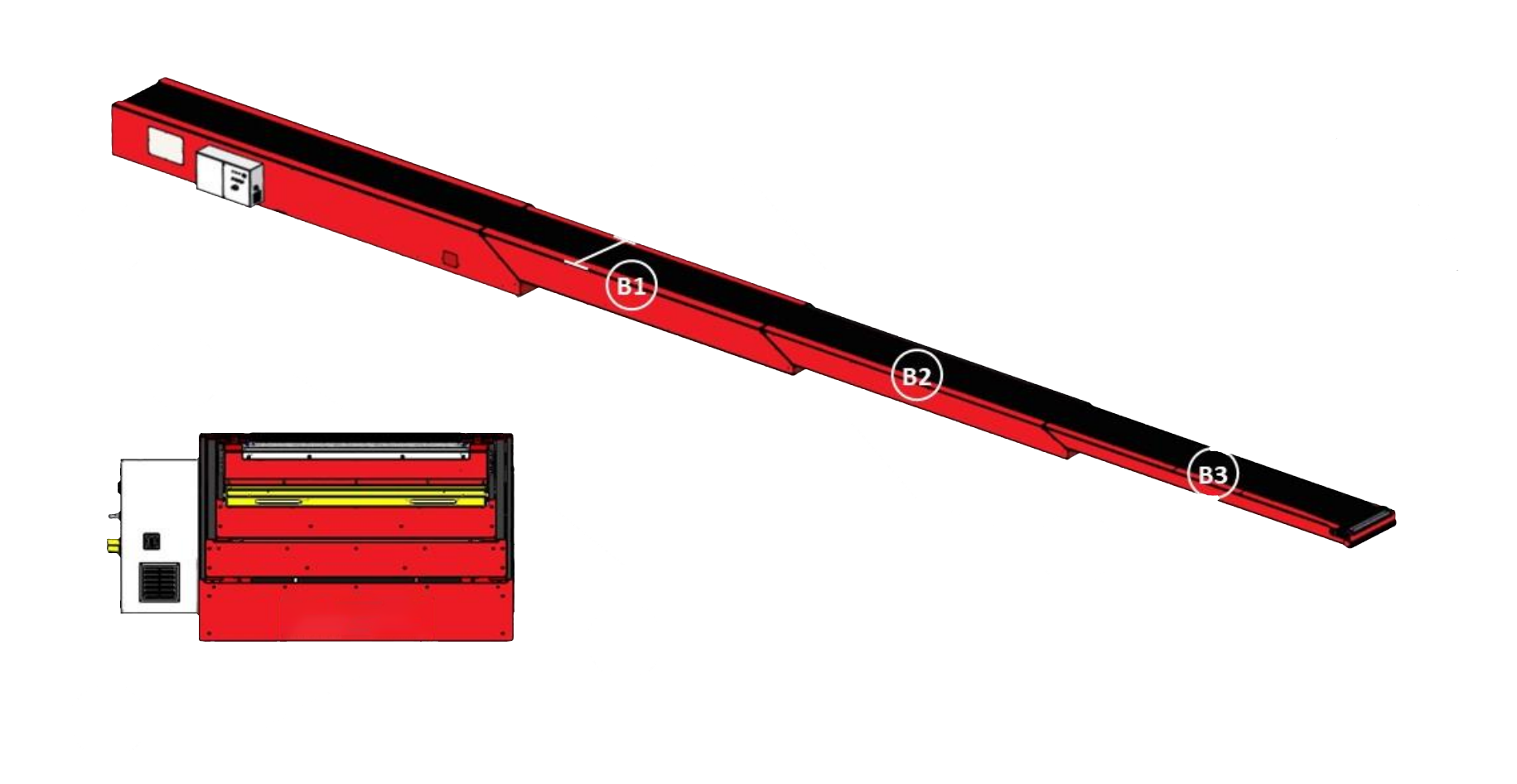 Telescopic conveyors key